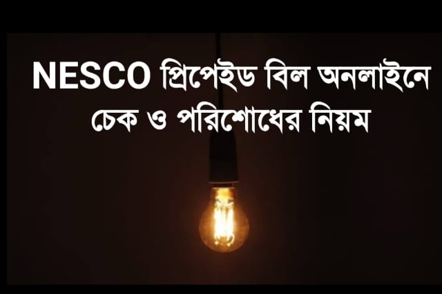 NESCO বিদ্যুৎ বিল চেক ও পরিশোধের নিয়ম। NESCO Bill Check
