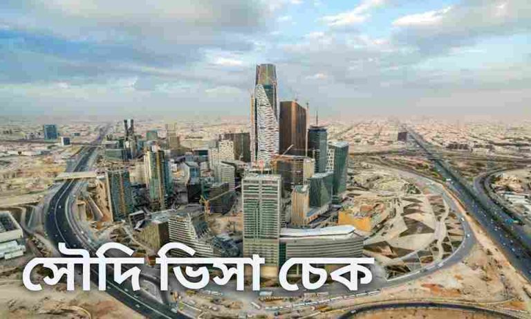 সৌদি ভিসা চেক করার তিনটি সহজ নিয়ম।