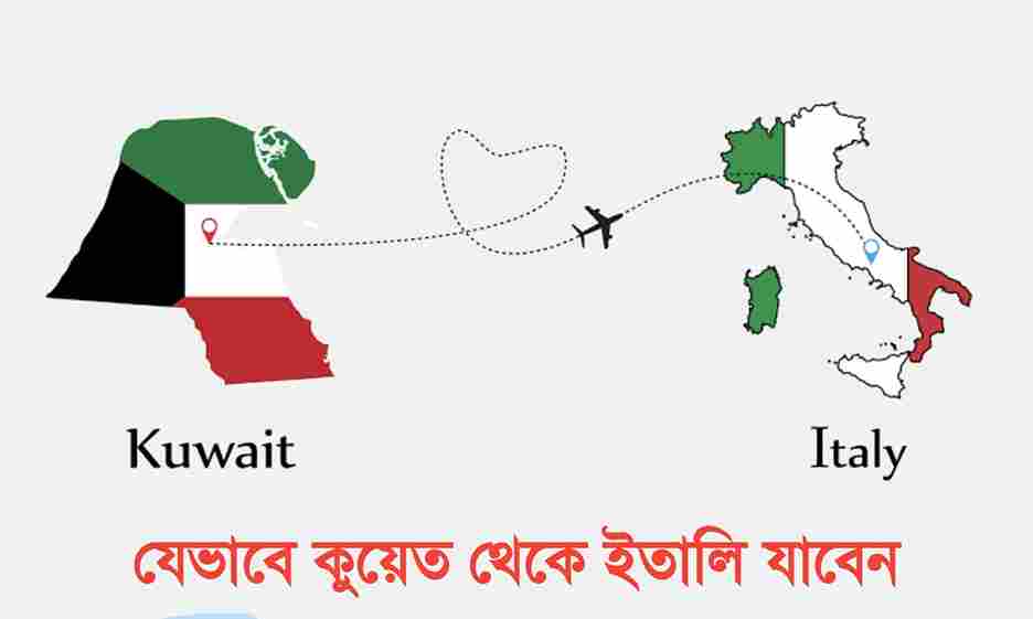কুয়েত থেকে ইতালি যাওয়ার উপায়