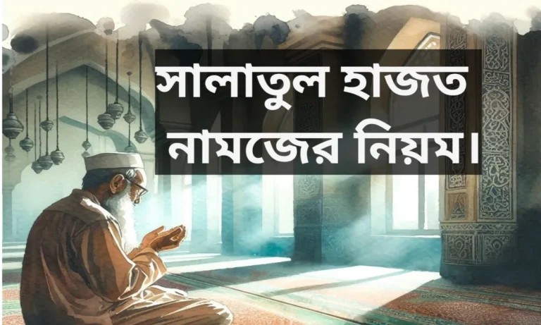 সালাতুল হাজত নামাজের নিয়ম কানুন জেনে নিন।